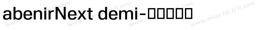 abenirNext demi字体转换